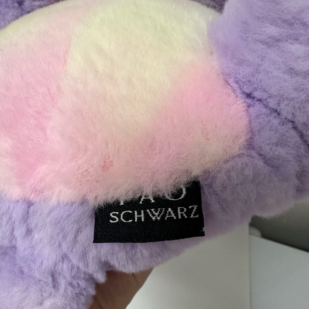 FAO Schwarz Plush Unicorn Cat Light up Purple with Multicolor Accents - Picture 3 of 5